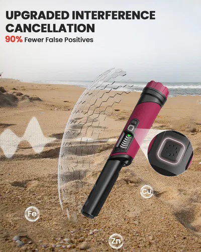 Miniatura 6 de DR.ÖTEK Detector de metales Pinpointer para adultos y niños, IP68 totalmente impermeable, detector de metales subacuático, puntero de mano