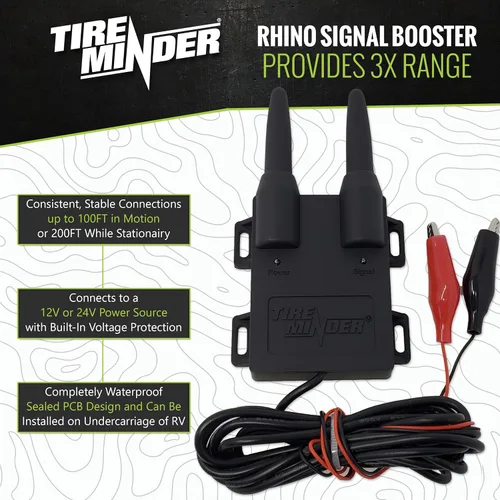 Miniatura 4 de TireMinder i10 RV TPMS con 4 transmisores, Negro