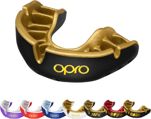 Miniatura 15 de OPRO Protector bucal Gold Level - Protector bucal moldeable con ajuste cómodo de primera calidad y protección multicapa para boxeo, artes marciales