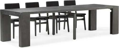 Miniatura 15 de Transformer Table - Mesa de comedor extensible de madera maciza, asientos 2-12, mesa de comedor expandible, muebles que ahorran espacio, muebles