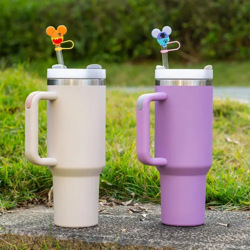 Miniatura 6 de 8 fundas para ratones Stanley Cup, tapa de 0.4 pulgadas de diámetro, compatible con Stanley 20 30 y 40 0z Cup, tapas a prueba de polvo para botella