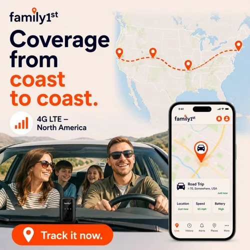 Miniatura 7 de Family1st Paquete compacto de rastreador GPS para vehículos, activos de automóviles y niños, seguimiento en tiempo real con aplicación, dispositivo