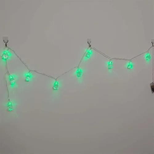 Miniatura 7 de Lámpara de noche romántica con forma de pingüino decorativo de 1.65M, 10 LED, luz nocturna para el hogar, dormitorio, boda, fiesta, bebé, niño Verde