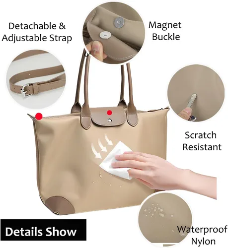Miniatura 5 de YXBQueen Bolsa para laptop para mujer, impermeable, ligera, bolsa de mano para computadora, bolso grande de hombro con cremallera, 13/15 pulgadas