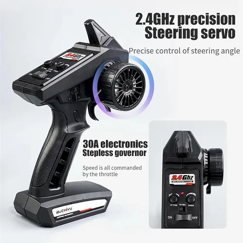 Miniatura 7 de SCY16103 1/16 RC Car 4X4 RC Truck 35 Km/h RC Cars 2.4GHz 4CH 4WD 390 Class Motor Camión de control remoto con 3 baterías recargables de 1500 mAh