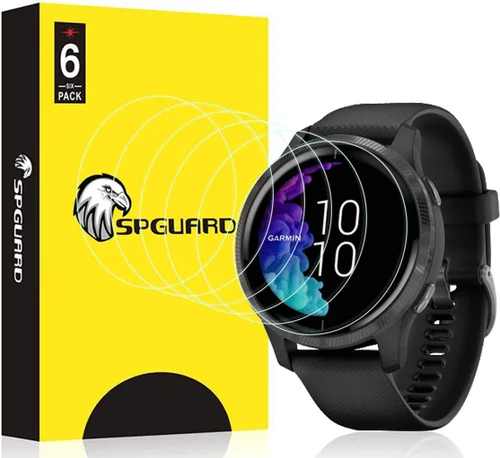 HATALKIN Paquete de 6 protectores de pantalla compatibles con Garmin Venu Protectores de pantalla Smartwatch HD LiQuidSkin