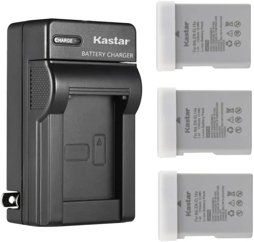 Miniatura 6 de Kastar Reemplazo del cargador de batería de pared de CA para Nikon EN-EL14a, EN-EL14b, EN-EL14c, EN-EL14, batería Nikon MH-24a, cargador MH-24