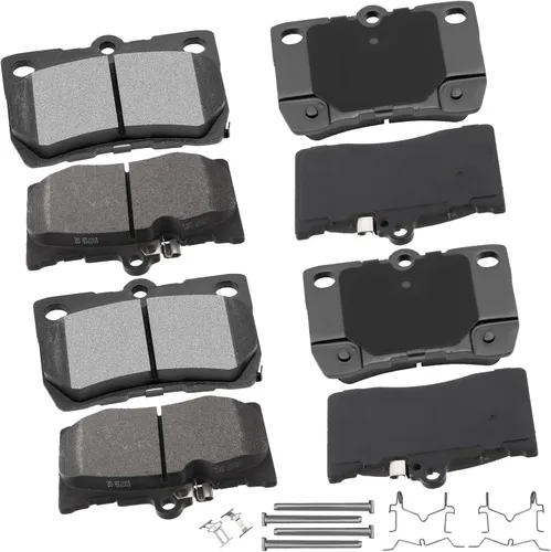 Miniatura 9 de Pastillas de freno de cerámica delanteras traseras 8 piezas para Mercedes-Benz CLK3/CLK430, 98-99 para Mercedes-Benz E300, 98-02 04 05
