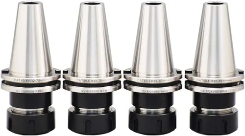 Miniatura 9 de US Stock 4 piezas de precisión equilibrada BT40-ER32-70 portaherramientas G2.5/25000 RPM BT40 Perillas de retención ER32 tuercas de pinza incluidas