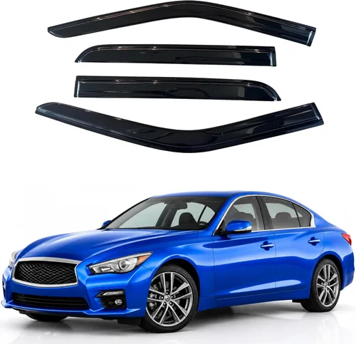 Miniatura 128 de Visor para ventana IG para Hyundai Venue 2020-2023, protector contra la lluvia, adhesivo extra duradero, deflector de viento para lado