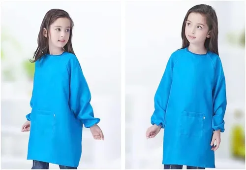 Miniatura 3 de Delantal impermeable de la pintura del artista de los niños, delantal del arte de los niños, delantal de los niños de manga larga