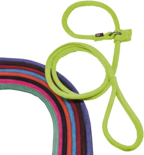 Miniatura 2 de Dogline Correa redonda de microfibra suave y acolchada para perros, marrón (W1/3 pulgadas de largo 60)