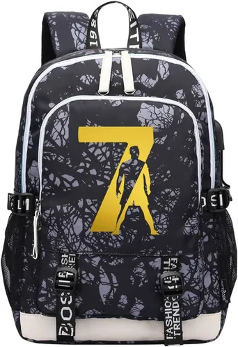 Miniatura 33 de Soccer Player 7 Mochila deportiva multifunción para viajes, portátil, para fanáticos del fútbol, para hombres y mujeres, negro - 2, Tamaño único
