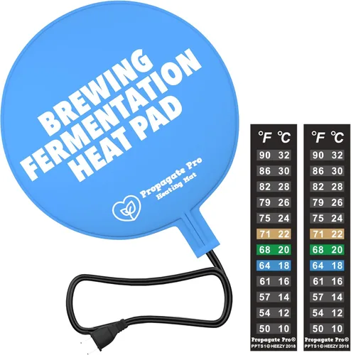 Almohadilla de calor de elaboración y fermentación para cerveza casera y fermentación de vino 120 VCA 12 o 25 vatios Estera de calefacción: seguro