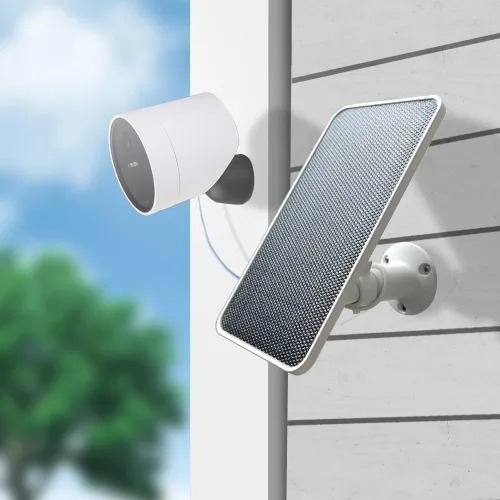 Miniatura 8 de JJMASEE Panel solar para cámara de seguridad SimpliSafe al aire libre y serie 2, cargador solar impermeable para cámara exterior SimpliSafe