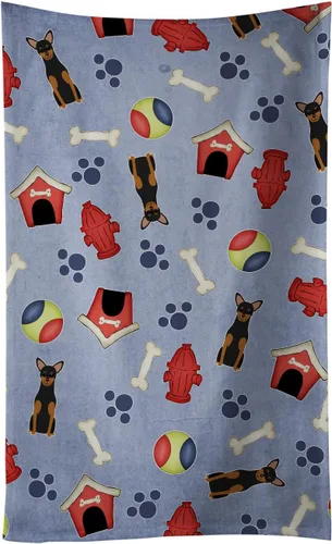 Miniatura 143 de Caroline's Treasures BB2654KTWL Dog House Collection Airedale - Toalla de cocina para invitados, toalla de baño decorativa para cara, té, paño