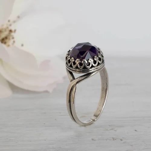 Miniatura 7 de 925 Sterling Silver Gemstone Rings for Women - Anniversary Rings for Women - Sterling Silver Rings for Women - Dainty Sterling Silver Rings