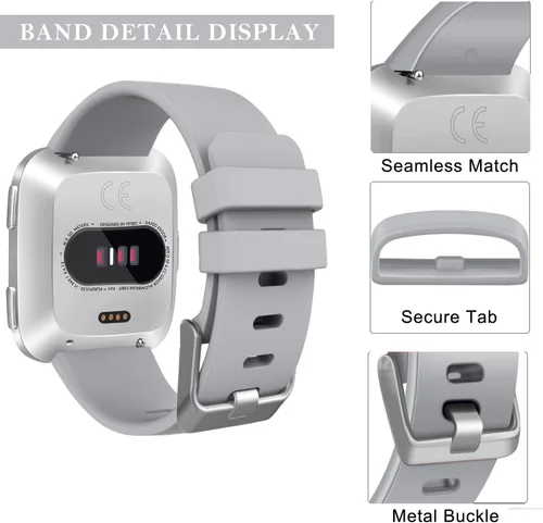 Miniatura 3 de Correas Tobfit compatibles con Fitbit Versa 2 y Fitbit Versa, Versa Lite, Versa Special, repuesto suave, accesorios de correas deportivas para mujer
