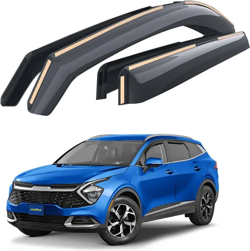 Miniatura 14 de Goodyear - Deflectores de ventana de canal irrompibles para Toyota Sienna 2011-2020, protectores para la lluvia, viseras para la ventana del auto