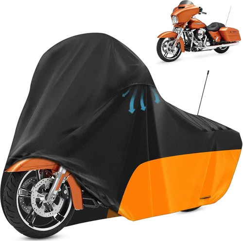 Cubierta para motocicleta Tokept, con ventilaciones, cubierta para bicicletas de tierra, para diferentes modelos de touring Harley Davidson Road