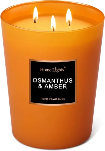 Miniatura 7 de HomeLights - Velas perfumadas, tarro grande de aromaterapia, cera de soja natural, regalo de 130 horas de combustión, galleta casera