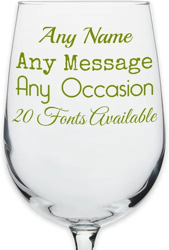 Miniatura 7 de Copa de vino personalizada impresa para el Día de la Madre de 16 onzas, regalos de cristal personalizados con nombre de mamá para mujeres, regalo