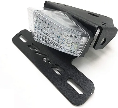 Miniatura 4 de Soporte de matrícula, eliminador de guardabarros, organizador trasero, luces LED de freno y señal de giro para Suzuki DRZ400 S/SM DR-Z (Transparente)