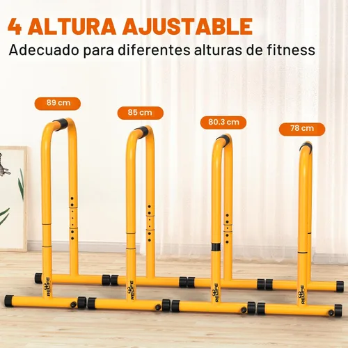Miniatura 6 de RELIFE REBUILD YOUR LIFE Estación de inmersión funcional, soportes resistentes para fondos, barra de inmersión, estación estabilizadora de barra