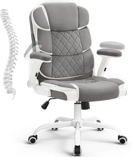 Miniatura 12 de SEATZONE Silla de Escritorio Rosa Silla de Oficina Ejecutiva Moderna con Brazos Silla de Escritorio de Computadora de Piel Sintética para Niñas