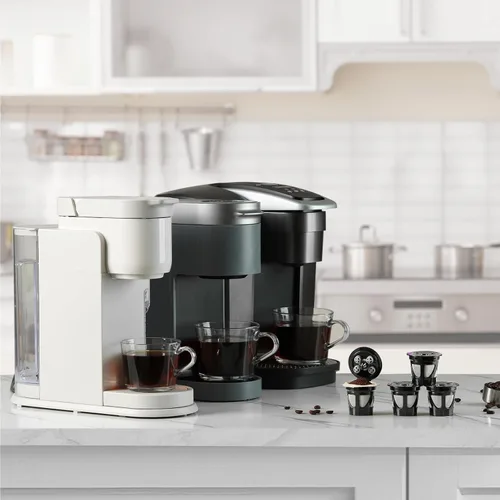 Miniatura 6 de Tazas K reutilizables para Keurig, paquete de 4 cápsulas de café recargables con 5 agujeros, compatibles con Keurig K Supreme, K Slim, K-Duo Gen2