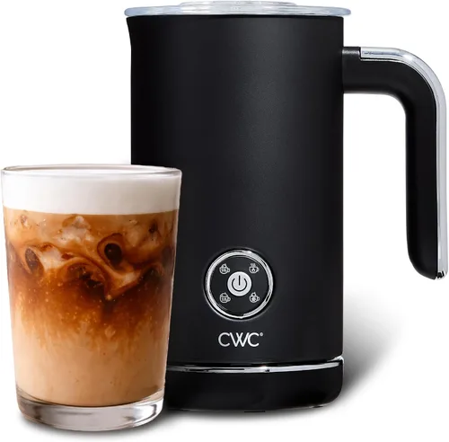 Miniatura 8 de COOK WITH COLOR Vaporizador y espumador eléctrico 4 en 1, calentamiento y espuma de 2 minutos, máquina de espuma fría y caliente para café, latte