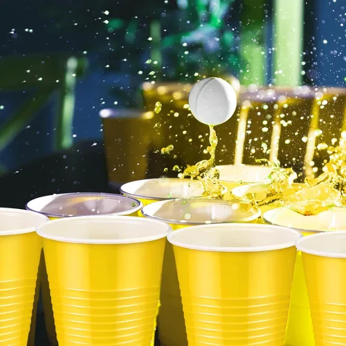Miniatura 4 de Suclain Paquete de 500 vasos desechables de plástico resistentes para agua potable, para fiestas, cumpleaños, bodas, cervezas, servir, aperitivos