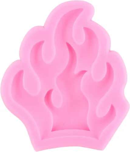 Miniatura 5 de ZiXiang Moldes de silicona para fondant de llama de fuego, para decoración de pasteles, decoración de cupcakes, arcilla polimérica, caramelo, pasta
