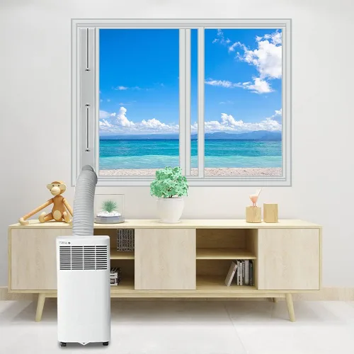 Miniatura 7 de Kit de ventana de aire acondicionado portátil, placa de kit de ventilación de ventana deslizante vertical/horizontal ajustable para unidad de AC