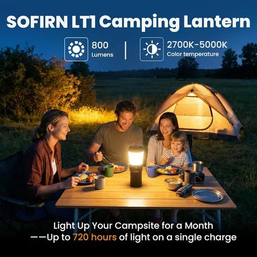 Miniatura 2 de Sofirn BLF LT1 Linterna de camping recargable, linterna LED con 8 LED LH351D, 24 horas de tiempo de funcionamiento en modo medio, linterna perfecta