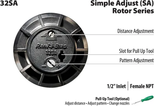 Miniatura 14 de Rain Bird 32ETI Kit de sistema de rociadores automático fácil de instalar en tierra