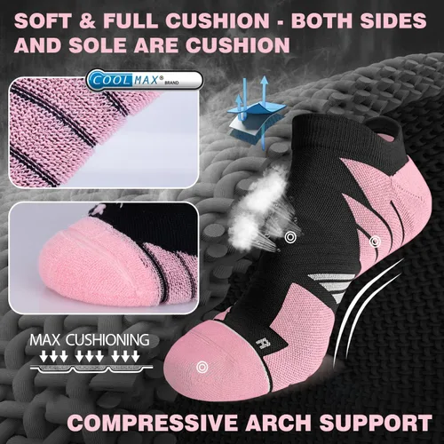 Miniatura 5 de Calcetines Coolmax deportivos antiampollas que absorben las ampollas, sin costuras, antiolor