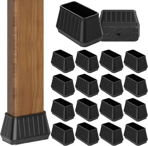 Miniatura 40 de 24 piezas de protectores de piso de silicona extra pequeños para patas de silla para pisos de madera dura, fundas engrosadas de goma para patas