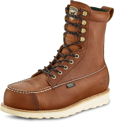 Irish Setter, Wingshooter ST, Botas para hombre de 8 pulgadas, impermeables, con punta de seguridad no metálica, Botas de trabajo Ámbar
