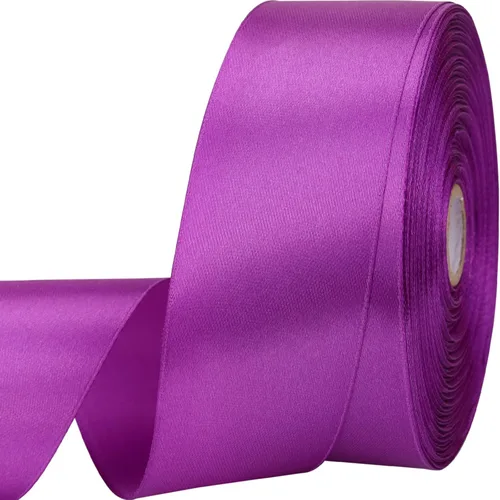 Miniatura 11 de Cinta de satén dorada de 1 pulgada de 50 yardas para envolver regalos, bodas, manualidades, Navidad, Pascua, flores, cabello, decoraciones de Dorado