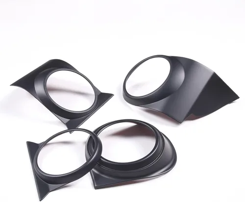 Miniatura 2 de 4 piezas de anillos de ventilación de aire acondicionado para consola central interior de ABS para automóvil, marco de cubierta de borde