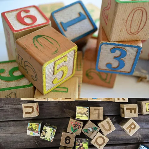 Miniatura 3 de MUXGOA Cubos de madera, paquete de 100 bloques de madera sin terminar para manualidades, bloques cuadrados de madera de 3/4 pulgadas