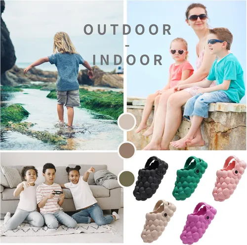 Miniatura 6 de Sandalias unisex de burbujas para niños, sandalias de pelota de golf, zuecos de burbujas, zapatos de jardín para niñas y niños, cómodas