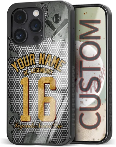 Miniatura 12 de Carcasas de teléfono personalizadas con nombre y número, diseño para iPhone 11, 12, 13, 14, 15, 16, 17 Pro Max Plus Mini Xr Xs para Samsung Note 10