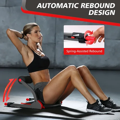 Miniatura 3 de Wonder Core Smart, Ab Machine, Ab Workout Equipment, Sit Up Machine & Exercise Equipment, Ab Crunch Machine for Stomach Workout, Ab Core Trainer Rojo