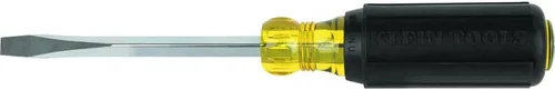 Klein Tools 600-4 desarmador con punto y mango cuadrados, de gran capacidad, 4 pulgadas, llave de 0.25 pulgadas