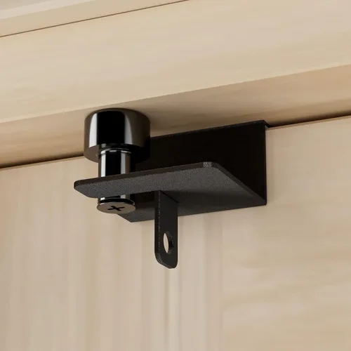 TSMST Cerradura superior de puerta a prueba de niños, cerradura de puerta de seguridad con doble rodillo ajustable, evita arañazos, sólida y segura,