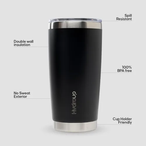 Miniatura 7 de Taza de 20 oz Taza de café de acero inoxidable aislada con tapa Taza de viaje de café y taza de café helado Taza a prueba de derrames Tazas
