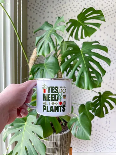 Miniatura 3 de Plant Lover - Taza de café con diseño de fogata, taza de té para campamento de plantas de interior, regalo de pulgar verde Gardner, Yes I Really Do