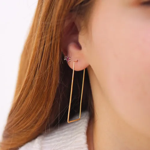 Miniatura 59 de Aretes de aro finos martillados, elegantes plata esterlina geométrica sólida, relleno de oro y relleno de oro rosa; para mujer por Lotus Stone